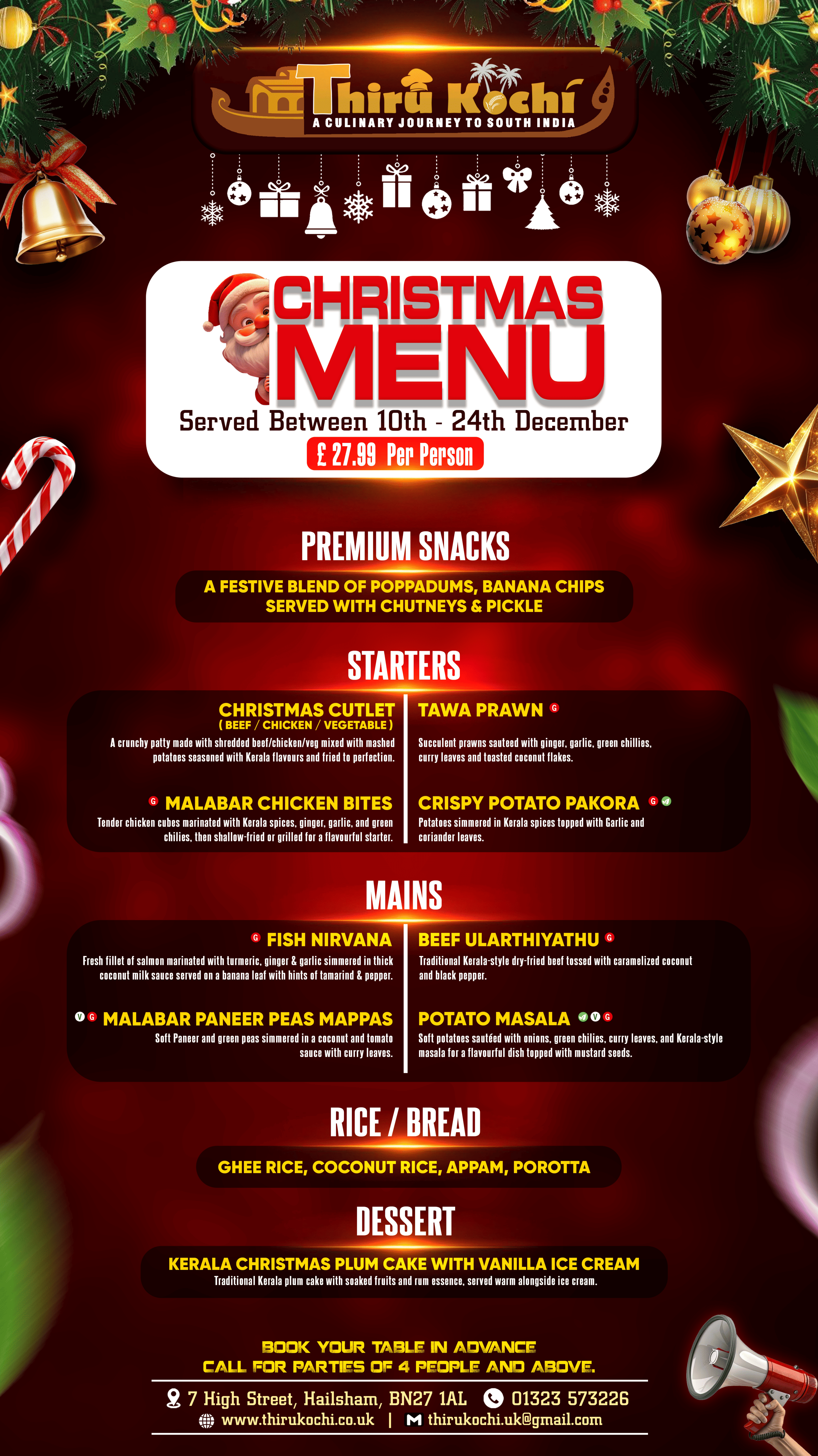 Christmas Feast Menu